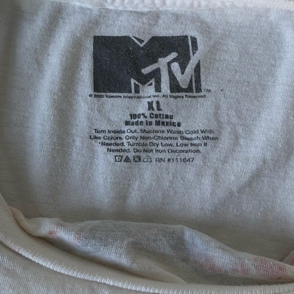 MTV Rainbow Tie-Dye T Shirt (Size XL) - Picture 3 of 3